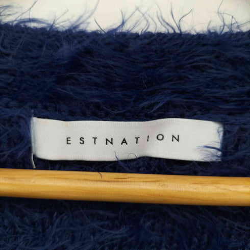 エストネーション ESTNATION 21AW ナイロン シャギー カーディガン レディース FREE