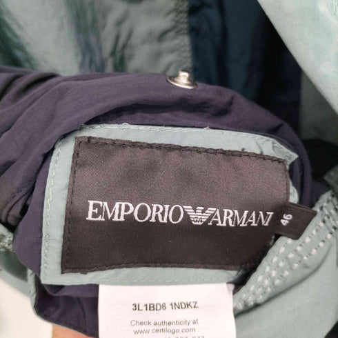 エンポリオアルマーニ EMPORIO ARMANI パッカブル リバーシブル ダブルジップ ナイロンジャケット メンズ EUR:46