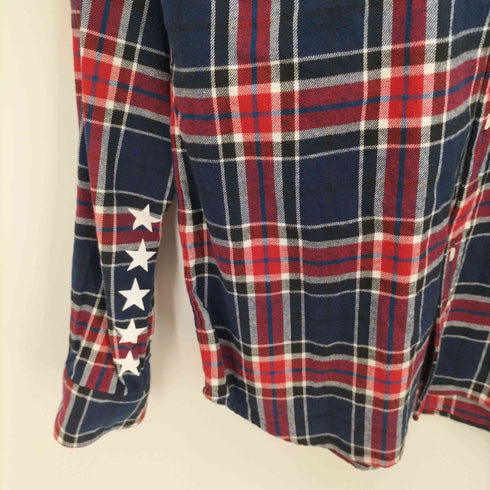 パリサンジェルマン PARIS SAINT GERMAIN 背面プリントロゴ ボタンダウンチェックシャツ メンズ JPN:44
