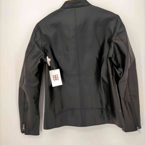 ビームスハート BEAMS HEART フェイクレザー シングルライダースジャケット メンズ import:M