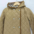 トラディショナルウェザーウェア Traditional Weatherwear 裏地レオパード柄 コーデュロイ切替 ダイヤキルティング フーデット ジャケット レディース JPN:34
