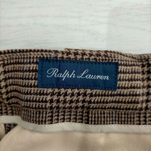 ラルフローレン RALPH LAUREN パンツ ウール 千鳥格子 ジッパーフライ メンズ 80