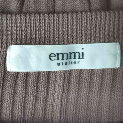 エミアトリエ emmi atelier 21SS ロングスリーブ タイト ニットワンピース レディース ONE SIZE