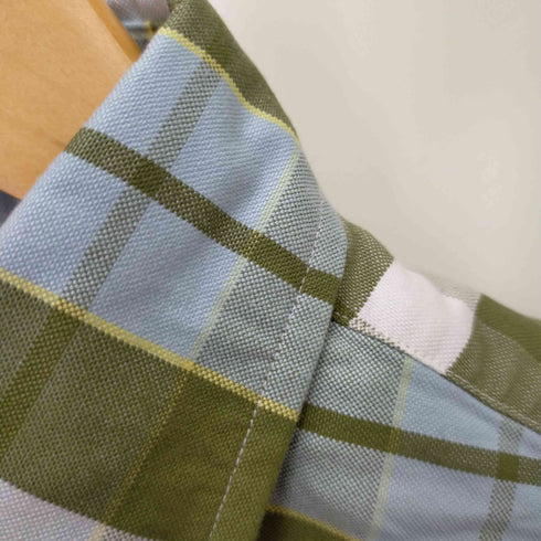 トムブラウン THOM BROWNE CLASSIC SHIRT IN LODEN FRENCH BLUE CHECK OXFORD ボタンダウンシャツ メンズ JPN:0