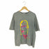 ザラ ZARA フェルトプリント ウォッシュドクルーネックTシャツ レディース import:L