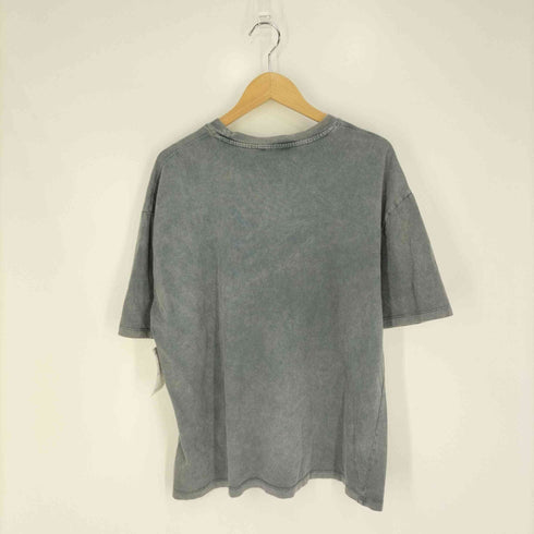 ザラ ZARA フェルトプリント ウォッシュドクルーネックTシャツ レディース import:L