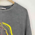 ザラ ZARA フェルトプリント ウォッシュドクルーネックTシャツ レディース import:L