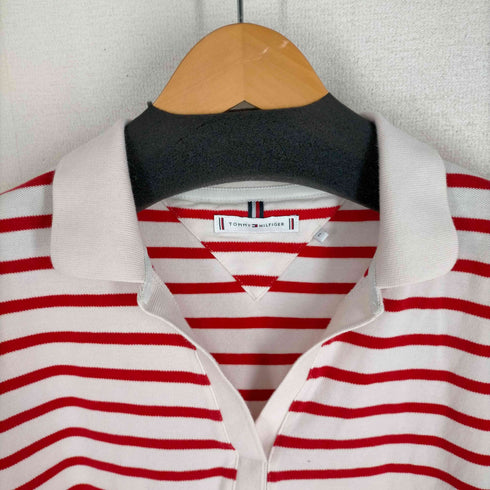 トミーヒルフィガー TOMMY HILFIGER ボーダーポロシャツワンピース レディース JPN:M