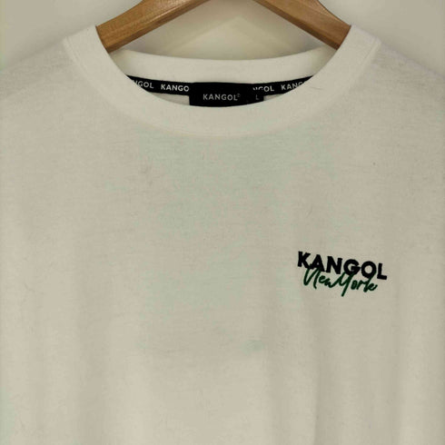 カンゴール KANGOL バックプリント フロントロゴ刺繍 裾レイヤード クルーネックカットソー レディース import:L