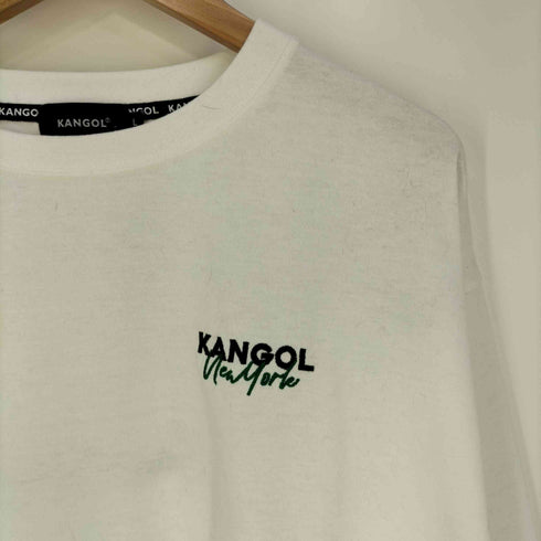 カンゴール KANGOL バックプリント フロントロゴ刺繍 裾レイヤード クルーネックカットソー レディース import:L
