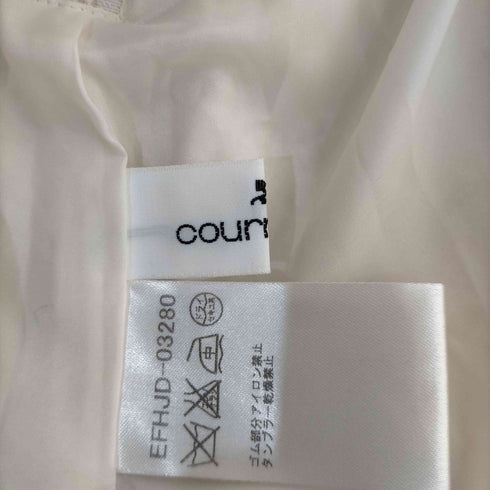 クレージュ courreges フレアスカート ひざ丈 ボーダー ラメ レディース JPN:38