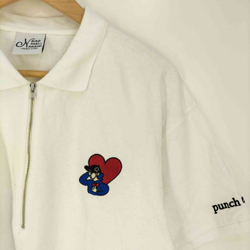 フリークスストア FREAKS STORE ×KAOYORINAKAMI Punch Boy Half Zip Polo Shirts パンチボーイ ハーフジップ ポロシャツ メンズ JPN:M