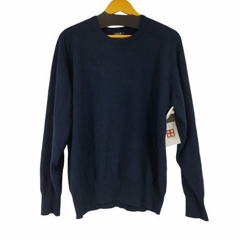 カシミア100% クルーネックニット メンズ import:L