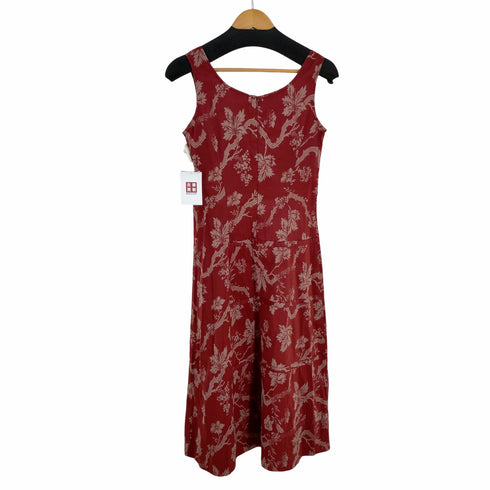 ドリスヴァンノッテン DRIES VAN NOTEN ライカ期 花柄 シルク混 ノースリーブ ドレス レディース JPN:36