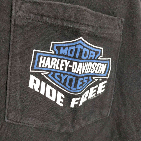 ハーレーダヴィットソン HARLEY DAVIDSON ©2015 バックプリント ポケットTシャツ メンズ import:L