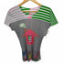 プリーツプリーズイッセイミヤケ PLEATS PLEASE ISSEY MIYAKE 2007 FRINGE GIMMIC HOUSE 家 立体 カットソー 半袖 ボーダー フリンジ レディース 3