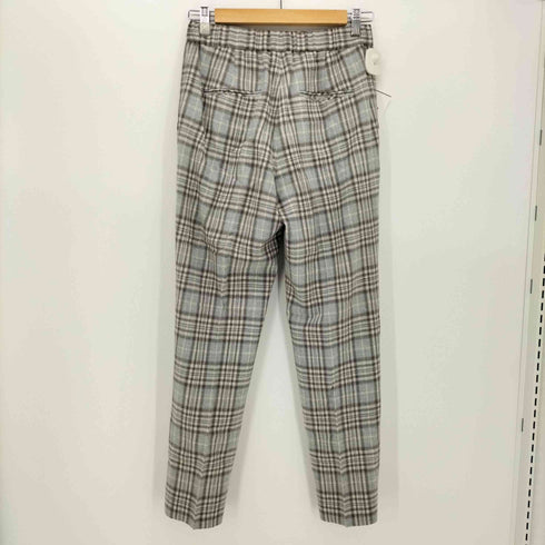 ギャルリーヴィー GALERIE VIE チェック柄 ストレッチウール シガレットパンツ レディース JPN:36