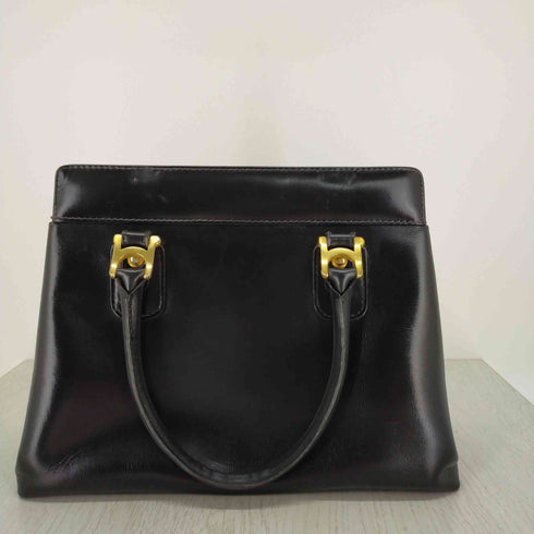 MADE IN ITALY 本革ハンドバッグ ターンロック レディース