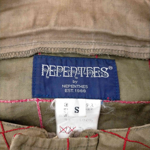 ネペンテス NEPENTHES ブロックチェック ジップアップフーディー メンズ JPN:S