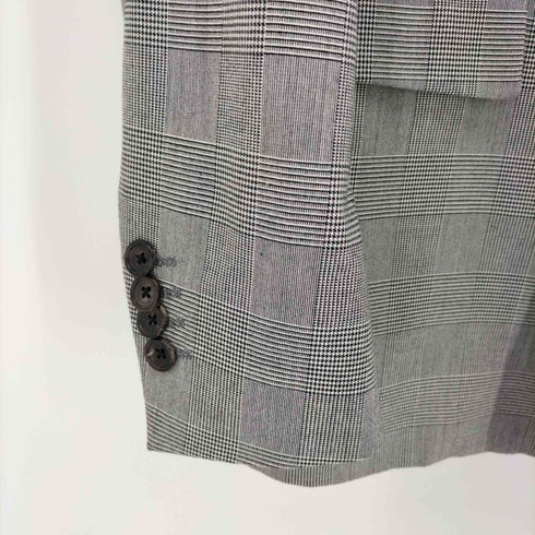 エディフィス ラ ブークル EDIFICE LA BOUCLE チェック柄 ダブルボタン テーラード ジャケット メンズ JPN:48