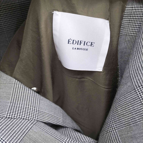 エディフィス ラ ブークル EDIFICE LA BOUCLE チェック柄 ダブルボタン テーラード ジャケット メンズ JPN:48