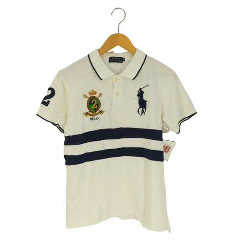ポロラルフローレン POLO RALPH LAUREN ビッグポニー刺繍 ボーダーポロシャツ メンズ import:M