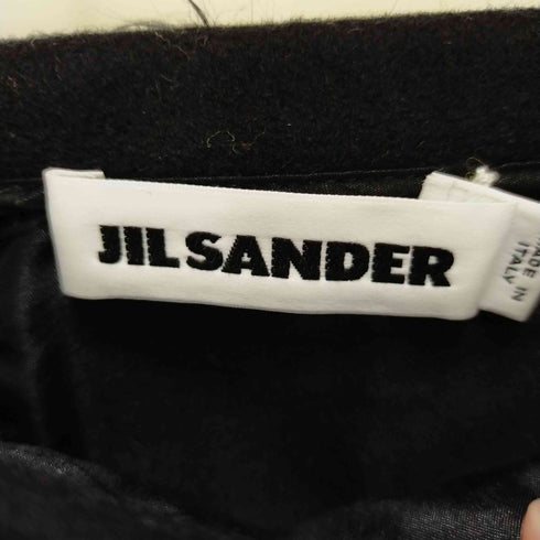 ジルサンダー JIL SANDER タイトスカート ひざ丈 ウール チェック スリット レディース 38