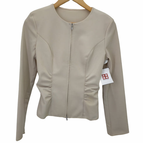 フォクシーニューヨーク FOXEY NEW YORK ノーカラージップアップジャケット ショート丈 レディース 40