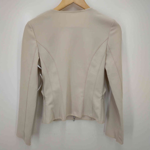 フォクシーニューヨーク FOXEY NEW YORK ノーカラージップアップジャケット ショート丈 レディース 40