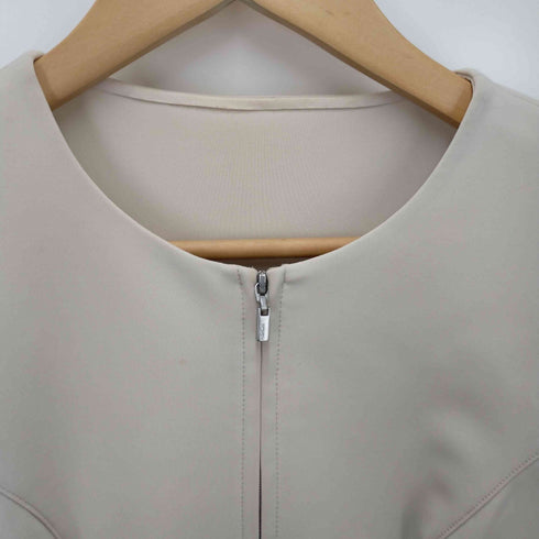 フォクシーニューヨーク FOXEY NEW YORK ノーカラージップアップジャケット ショート丈 レディース 40