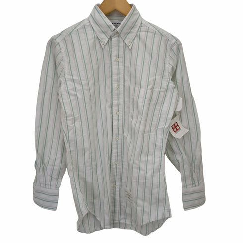 トムブラウン THOM BROWNE 長袖 ストライプボタンダウンシャツ メンズ 0