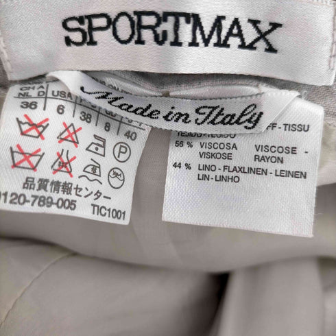 スポーツマックス SPORT MAX タイトスカート ひざ丈 リネン混 レディース 40