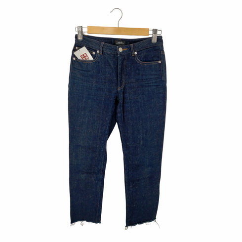 アーペーセー A.P.C. カットオフデニムパンツ ジーンズ ストレート スリム ジッパーフライ レディース 25