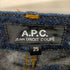 アーペーセー A.P.C. カットオフデニムパンツ ジーンズ ストレート スリム ジッパーフライ レディース 25