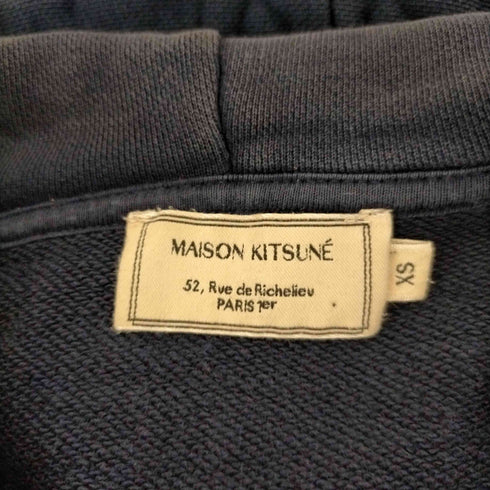 メゾンキツネ MAISON KITSUNE メゾンキツネ TRICOLOR FOX PATCH ZIP HOODIE レディース JPN:XS