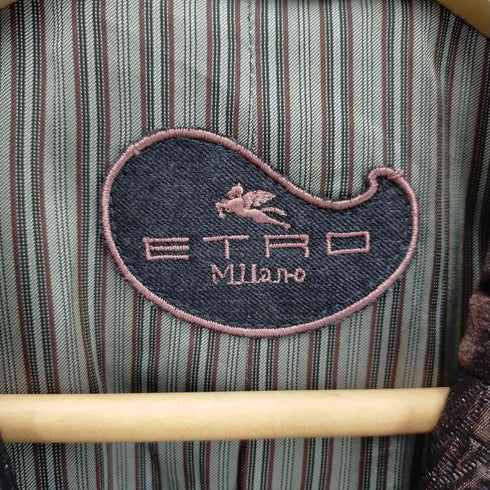 エトロ ETRO チェスターコート ウール シルク混 レディース 40