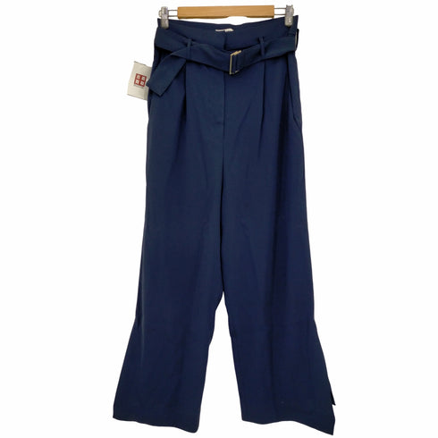 チノ CINOH ベルテッド 裾スリット ワイドパンツ レディース JPN:38