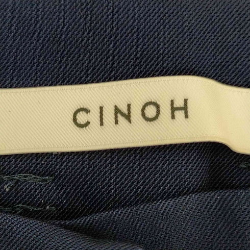 チノ CINOH ベルテッド 裾スリット ワイドパンツ レディース JPN:38