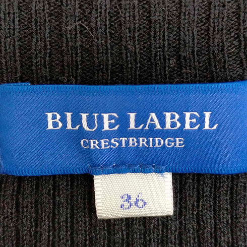 ブルーレーベルクレストブリッジ BLUE LABEL CRESTBRIDGE ドッキングワンピース リブニット レディース JPN:36