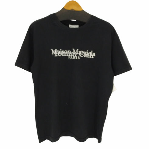 メゾンマルジェラ Maison Margiela TOMMY CASH ロゴ刺繍コットンクルーネックS/Sカットソー メンズ