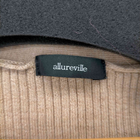 アルアバイル allureville 21AW WG ウール リブVカーディガン レディース JPN:2