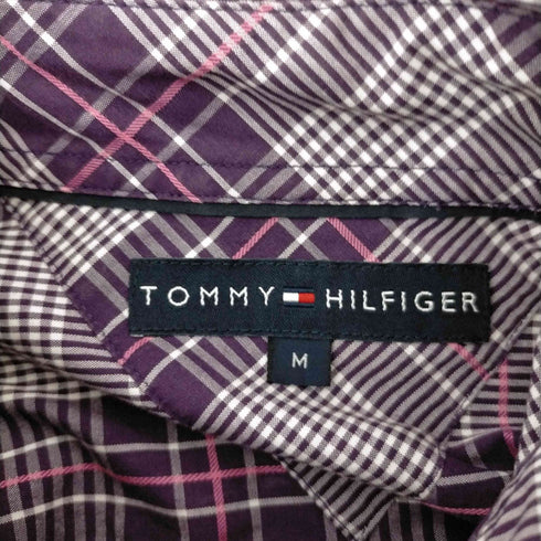トミーヒルフィガー TOMMY HILFIGER ロゴ刺繍 ボタンダウンチェックシャツ メンズ JPN:M