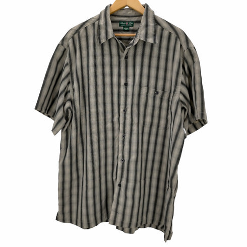 DAUID JAYLOR ストライプ柄 半袖シャツ メンズ import:XL