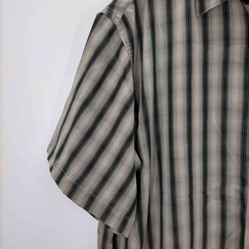 DAUID JAYLOR ストライプ柄 半袖シャツ メンズ import:XL