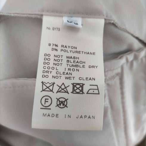 ドゥーズィエムクラス DEUXIEME CLASSE 20SS sophisticat テーパードパンツセンタープレス ジッパーフライ レディース 36
