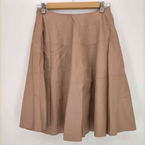 フォクシーニューヨーク FOXEY NEW YORK Circular Flare Skirt フェイクレザースカート レディース 40