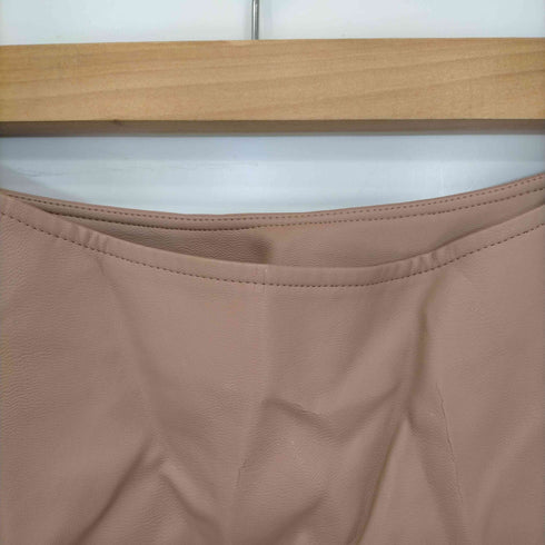 フォクシーニューヨーク FOXEY NEW YORK Circular Flare Skirt フェイクレザースカート レディース 40