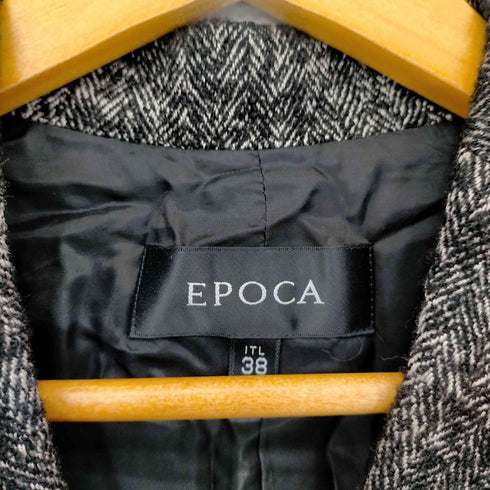 エポカ Epoca テーラードジャケット 3B 総裏地 ツイード ウール混 レディース 38