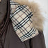 バーバリーブラックレーベル BURBERRY BLACK LABEL 裏地ノバチェック ダウンジャケット ファーフード メンズ JPN:L