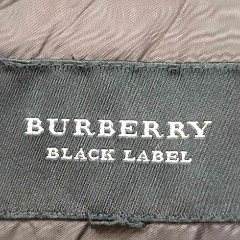 バーバリーブラックレーベル BURBERRY BLACK LABEL 裏地ノバチェック ダウンジャケット ファーフード メンズ JPN:L